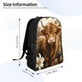 thumbnail image 4 of Easygdp Adorable Calf Butterflies Champagne Versatile and Stylish Backpack: Comfort, Storage, and Durability for College,Work, Travel, and Everyday Use, 4 of 8