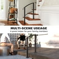 thumbnail image 6 of Outsunny 1-3 Step Handrails for Outdoor Steps, Outdoor Stair Railing with Installation Kit, Metal Handrail for Concrete Steps, Porch, Deck, Black, 6 of 9