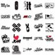 thumbnail image 5 of Pegatinas de vinilo, 50 unidades por lote, cascos de anime, impermeables, 5 of 5
