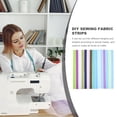 thumbnail image 3 of TEHAUX Colored Quilting Cloth Strips Cotton Fabric for Decorative Sewing and Craft Projects, 3 of 6