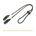thumbnail image 4 of 2Pcs Black Adjustable Hat Strap Clips Windproof Strap Clips Cap Retainers Anti- Lost Strap Removable Chin Cord with Cord Locks for Camping Hiking Fishing Outdoor, 4 of 7