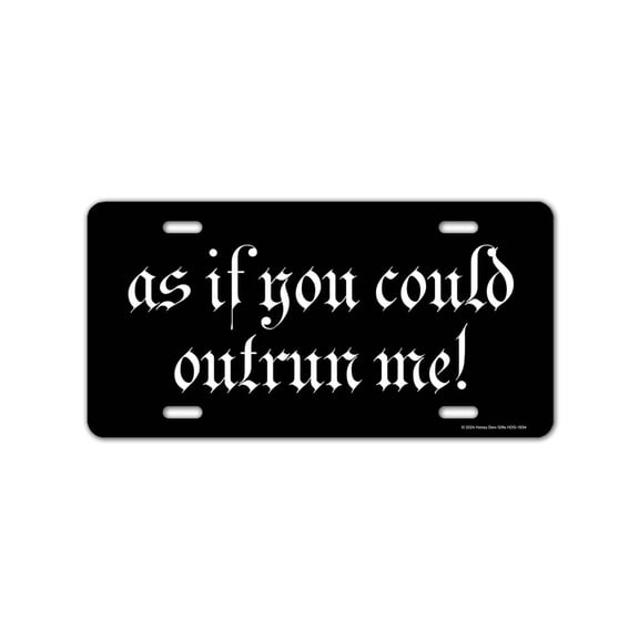 Honey Dew Gifts, Curbs Fear Me, Front License Plate, Decorative License Plate, Funny Car Decor, Vanity Plates for Cars, Novelty License Plates, Car Accessories, 12 inch by 6 inch, HDG-1627