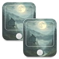 thumbnail image 7 of Yayeee LED Night Lights with Motion Detectors Auto Dusk to Dawn Light Sensors, 2 Pack, Forest House, 7 of 7