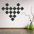 thumbnail image 3 of Espejo Soledad espejo cuadrado autoadhesivo decoraciones de pared 16 piezas Negro 9cmx9cm, 3 of 8