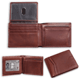thumbnail image 3 of ComfiTime Men's Wallet Billfolds, Top Grain Leather RFID Bifold Wallet for Men & Women, 2 ID Windows, 11 Card Slots, 2 Cash Pockets, Gift Box, Brown, 3 of 12