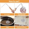 thumbnail image 5 of Juego de 7 Moldes de Aluminio Fundido para Rosetas y Timbales con Mango de Madera para Galletas Escandinavas y Postres Crujientes, 5 of 5