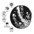 thumbnail image 4 of Pofeuu Skeleton Wave Artwork Print Spare Tire Wheel Cover for Car Truck SUV Camper Universal Fit Spare Tire Cover RV Spare Tire Covers-15 inch, 4 of 6