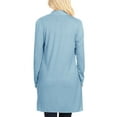 thumbnail image 3 of Women's Casual Long Sleeves Side Pockets Solid Cardigan, 3 of 3