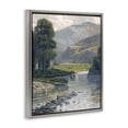 thumbnail image 4 of Stupell Industries Pebbled Creek Terrain Landscape & Nature Painting Gray Floater Framed Canvas Art Print Wall Art, 25 x 31, 4 of 10