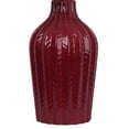 thumbnail image 4 of 23.5" Brick Red Ceramic Table Lamp w/ Vase-Inspired Base & Linen Shade (Set of 2), 4 of 5