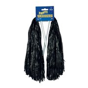 Beistle Club Pack of 48 Pre-Packaged Black Football Themed School Spirt Poly Shakers 12"