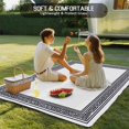 thumbnail image 4 of White Greek Key Outdoor Rug 5x7 Ft - Reversible Patio Rug Outdoor Camping Rugs, Geometric Greece Ancient Farmhouse Geo Washable Indoor Outdoor Area Rugs, Non-Slip Outdoor Carpet Runner for Deck/Porch, 4 of 8