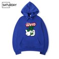 thumbnail image 4 of Sudadera con capucha de forro polar con estampado de diseño de hip hop y marihuana para hombre y mujer, ropa de invierno divertida y negra para otoño, 4 of 5