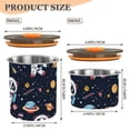 thumbnail image 3 of Astronaut Panda Planet Airtight Coffee Bean Canister 17oz Food Storage Containers with Lids For Gournd, Tea, Sugar, Flour, Rice, Cereal, Candy Cookie Jar, 3 of 8