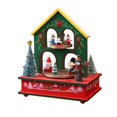 thumbnail image 3 of Musical Box Desktop Ornament Rotatable Christmas Statue Table Centerpiece Home Decoration Accessories for Desk Festival Shelf Christmas tree house, 3 of 8