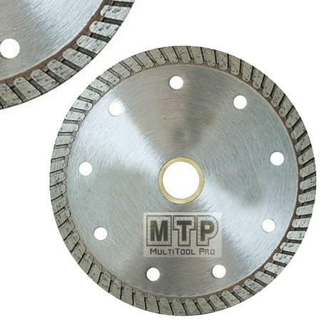 

MTP ® 4.5 Inch Diamond Turbo Premium Saw Blade Granite Concrete Tile Stone 5/8 -7/8 Wet / Dry