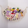 thumbnail image 1 of Hamaca Organizadora de Peluches YKBU de Macramé 104x104x152 cm, 1 of 8