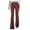Red, variant on Female Women Pants Casual Business Pants for Women From Top Solid Color High Waist Slim Micro Bottoms Corduroy Elastic Waist Casual Pants S