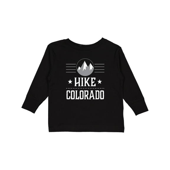 Inktastic Hike Colorado Hiking Trekking Hiker Boys or Girls Long Sleeve Toddler T-Shirt