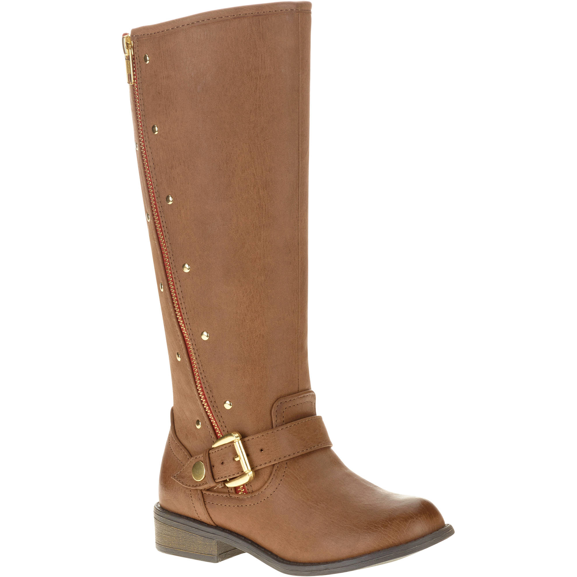 Girl's Side Zipper Riding Boot - Walmart.com