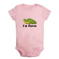 thumbnail image 2 of I'm fierce Funny Rompers For Babies, Animal Crocodile Pattern Jumpsuit, Newborn Baby Unisex Bodysuits, Infant Jumpsuits, Toddler 0-24 Months Kids One-Piece Oufits, 2 of 5