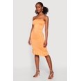 thumbnail image 2 of Women's Ruched Tube Dress with Ruffle Hem, 2 of 3