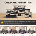 thumbnail image 6 of 89'' Pull Out Sofa Bed King, Chesterfield Velvet Sleeper Sofa, Convertible L-Shaped Futon Couch, Tufted Back, 4 Pillows, Ottoman, Deep Seat Loveseat Couches for Living Room, Apartment, Gray, 6 of 11