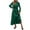 Green, variant on IROINNID Discount Long Dress for Women Formal Wedding Guest Formal Dress Fall And Winter New Slim Dress Collar Bubble Sleeve Pleated Skirt,Burgundy