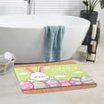 thumbnail image 5 of Twfbrm Happy Easter Bathroom Rugs, 15.7"x23.6" Flannel Colorful Easter Eggs and Bunny Prints Welcome Doormat, Non-Slip Absorbent Easter Decorative Floor Mat Spring Decorations for Indoor Outdoor, 5 of 5