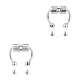 thumbnail image 1 of maskred 1/2/3/5 2021 New Fake Nose Ring Alloy Nose Hoop Septum Rings For Metal color 2PCS, 1 of 6