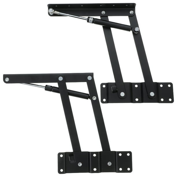 BRIGHTFUFU Bisagra hidráulica de elevación de alta resistencia, marco de elevación de mesa ajustable para mecanismo del hogar, herramienta de elevación de muebles, mesa de centro, 2 uds.