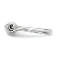 thumbnail image 3 of Sterling Silver Rhodium-plated CZ Spike Ring - Size 7, 3 of 3
