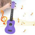 thumbnail image 6 of MERIGLARE Kids Ukulele 4 String Mini Guitar 21.26'' Developmental Musical Instrument Wood Ukelele for Early Educational Party Toys Baby Violet, 6 of 8