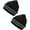 2pk Black & Black, variant on High Visibility Reflective Safety Knit Beanie for Men & Women – Warm Winter Headwear for Outdoor Activities.
