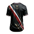 thumbnail image 5 of France 2026 Soccer Cup Fan Jersey for Men, Short Sleeve Crew Neck T-Shirt with Golden Rooster & Tricolor Graphic, Lightweight Breathable Athletic Top, 1 PC Black L, 5 of 5