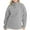 Gray, variant on Jackets for Women Women Solid Spread Collar with Woven Snap Placket Long Drop-shoulder Sleeves Step Hem Vent Plush Top Pullover Jacket Sports Sweater Top