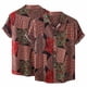 thumbnail image 2 of Camisa de verano que imprime la parte superior de la solapa de la camisa de manga corta de los hombres ocasionales Pompotops oipoqjl25239, 2 of 9