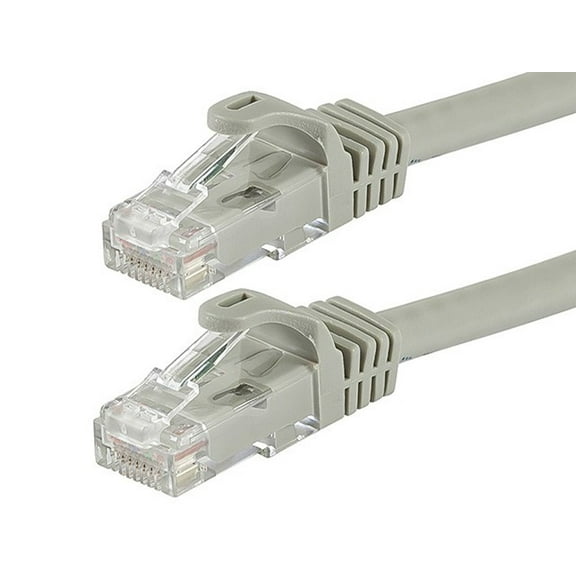 Monoprice FLEXboot Series Cat6 24AWG UTP Ethernet Network Patch Cable 50ft Gray