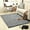 Gray, variant on Bouanq Ultra Soft Fluffy Area Rugs for Living Room, Luxury Shag Rug Faux Fur Non-Slip Floor Carpet for Bedroom, Kids Room, Baby Room and Girls Room - Modern Home Decor, 4x5.3 Feet Grey
