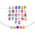 thumbnail image 2 of Bubble Letter Beads 26 Pcs Large Hole Acrylic Alphabet Beads For Kids Craft Bracelet Keychain Bag Charm Holiday Diy Handmade Friendship Gift, 2 of 7
