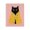 Stylish Black Cat Portrait, variant on Stupell Industries Cat Babushka in Yellow Scarf Black Framed Print Under Glass, design by The Prints Vibe