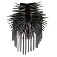 thumbnail image 2 of Beaded Pumk Rivet Shoulder Patches Motifs Fringe Epaulets for Suit Stage Clothes Shoulder Brooches 2 pieces, 2 of 2