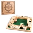 thumbnail image 1 of Juego Shut The Box AMEROUS para 4 jugadores con 12 dados para toda la familia, 1 of 7