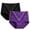 Dark Purple, variant on Aofany 2 Pack Women's Brief Womens Underwear Cotton Underwear Full Soft Stretch Breathable Ladies Panties For Women