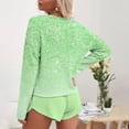 thumbnail image 3 of Dyegold 2 Piece Outfits Long Sleeve Teen Girls 2 Piece Long Sleeve Crop Top And Pants Set 2 Piece Outfits For Women Fall Outfits Oversized Hall-oween ​Fall Outfits For Women 2023 Big Sale 2023, 3 of 5
