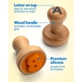 thumbnail image 4 of Tarjeta didáctica con estampado de números del alfabeto de madera Coogam, 4 of 7
