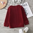 thumbnail image 2 of PatPat Toddler Girl Solid Casual Cable Knit Sweater,Sizes 18M-6Y, 2 of 9