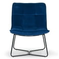 thumbnail image 2 of Set of 2 Alaura Arm Chair in Caramel Brown Faux Leather with Beech Legs, 2 of 6