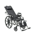 thumbnail image 2 of Drive Medical Viper Plus GT Full Reclining Wheelchair, Detachable Desk Arms, 20" Seat, 2 of 11