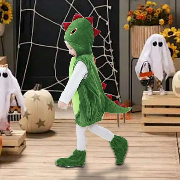 Disfraz de dinosaurio Salvador para niños sudadera con capucha Color verde L